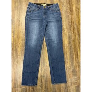 Democracy Ab solution Straight Leg Jeans Womens 6 Medium Wash Blue Denim Pants